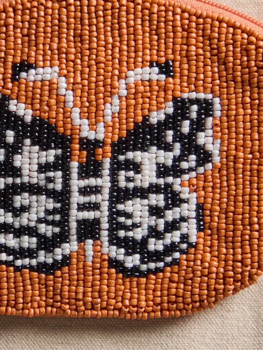NWT Free People Beaded Butterfly Coin Pouch - Orange - Picture 3 of 9